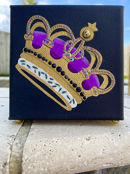 Mardi Gras shelf toppers