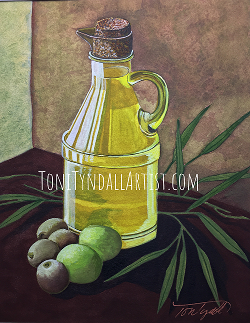 Picture of a Bottle of Olive oil
